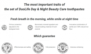 Toothpaste set DuoLife Day & Night Beauty Care (2x50ml)