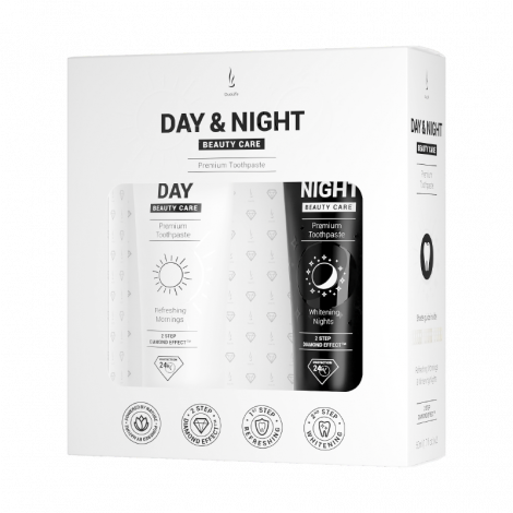 Toothpaste set DuoLife Day Night Beauty