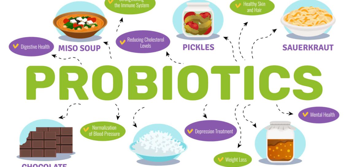 Probiotics And Health Concept What are probiotics and prebiotics?